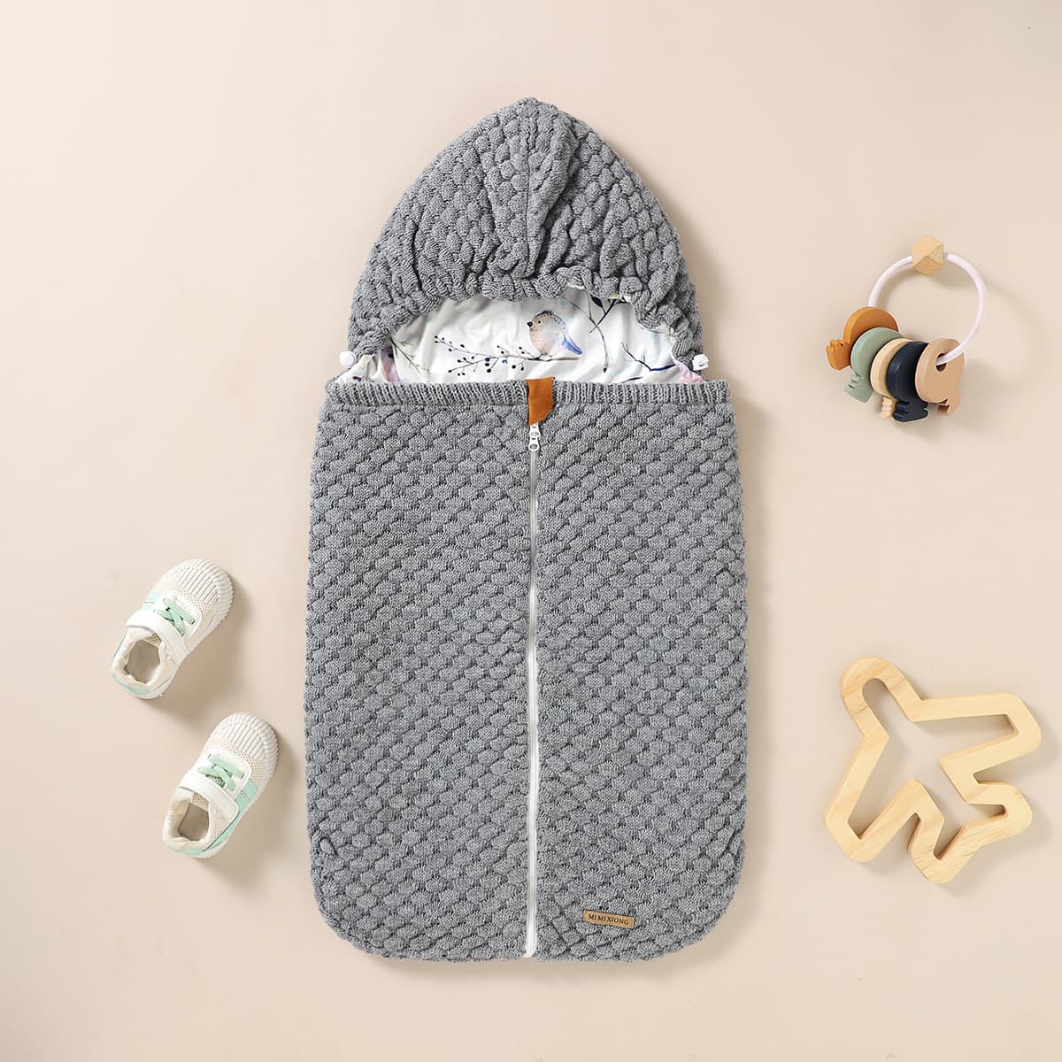 Newborn Cocoon Wrap Swaddle Sleeping Bag 4