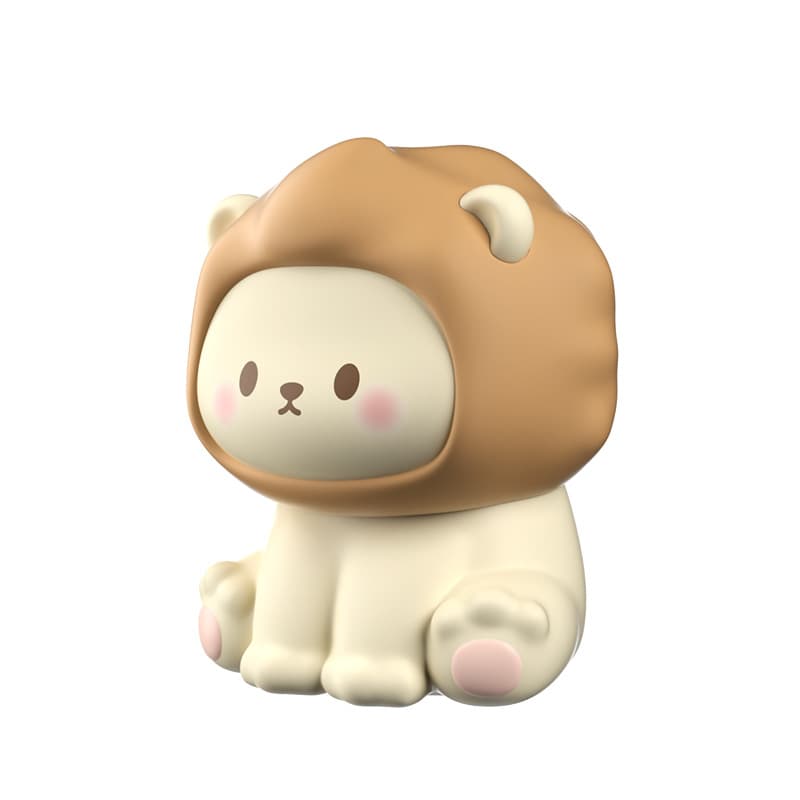 Cute Lion Night Light Rechargeable – Veilleuse Silicone Dimmable 3 Niveaux 6