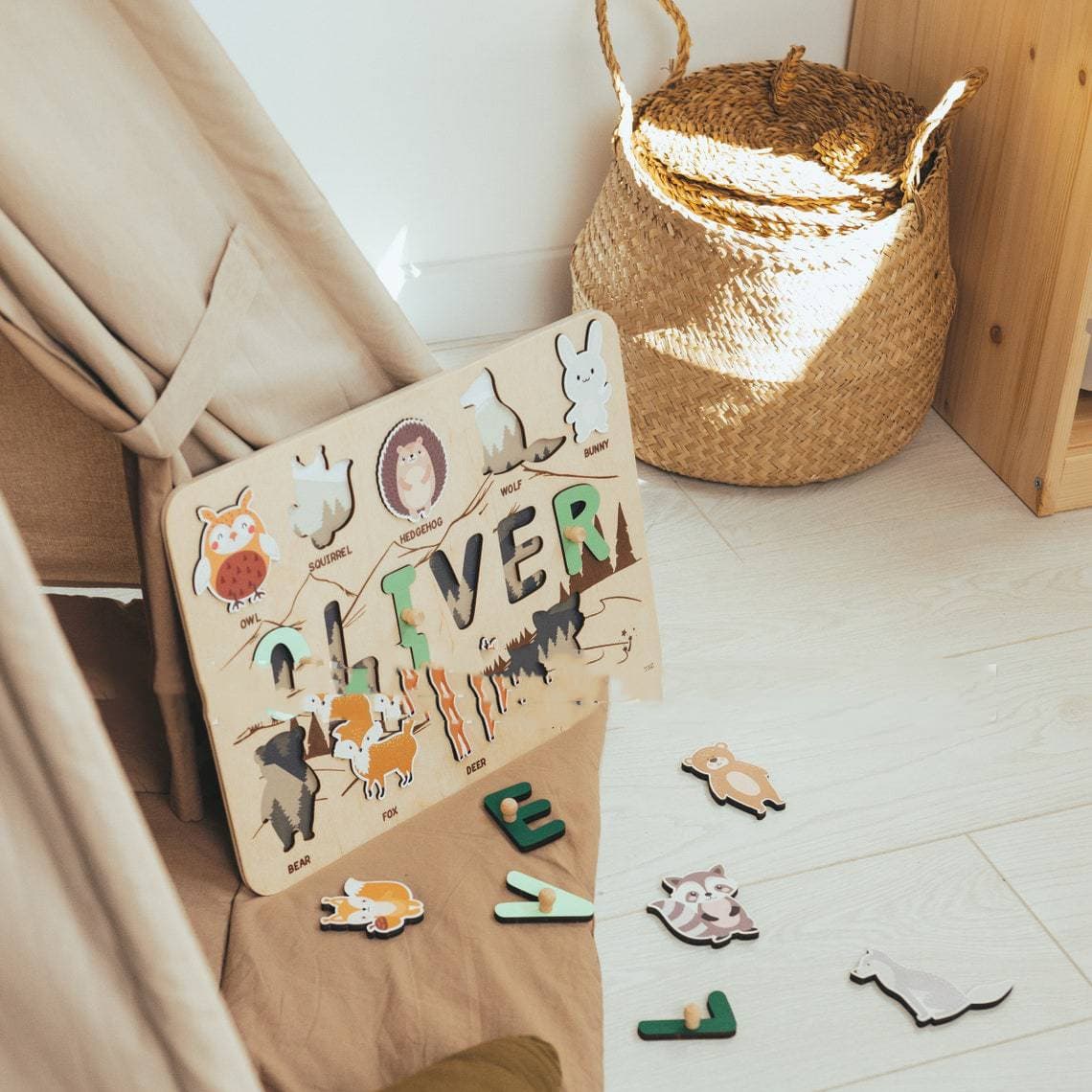 Busy Board Baby Montessori en Bois 2