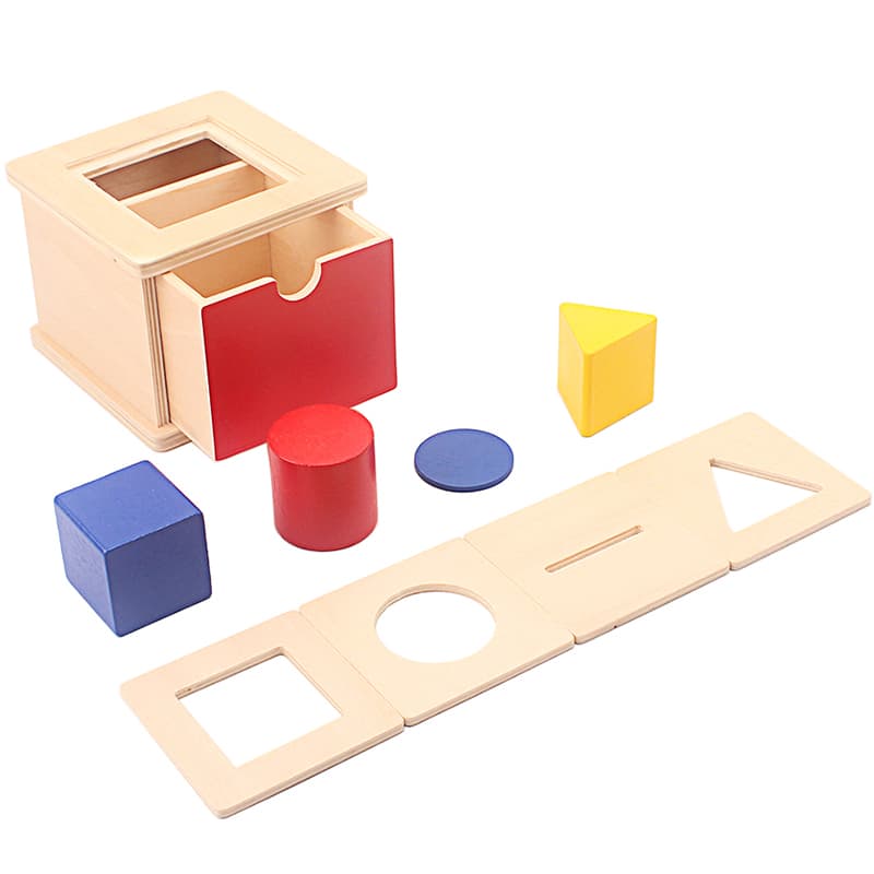 Boîte d'Imbucare Montessori avec Couvercle Interchangeable