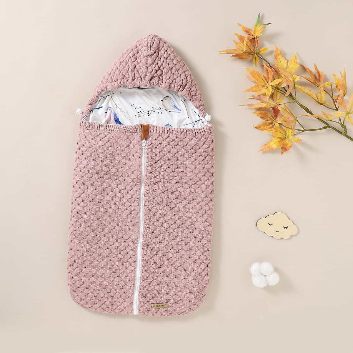 Newborn Cocoon Wrap Swaddle Sleeping Bag 7